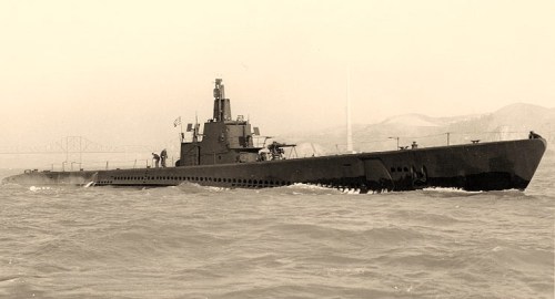 USS Sailfish (SS-192)Off the Mare Island Navy Yard, California, 13 April 1943. Photograph from the Bureau of Ships Collection in the U.S. National Archives.