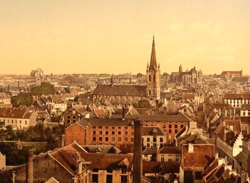 Louvain - General view between 1890-1900 